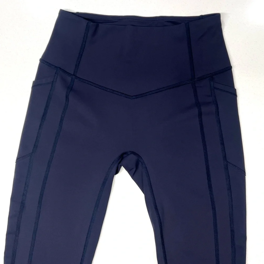 LIKE NEW -Lululemon All The Right Places Crop II Deep Indigo - Picture 10 of 15